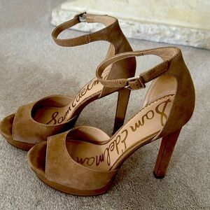 Sam Edelman platforms in Oatmeal Suede